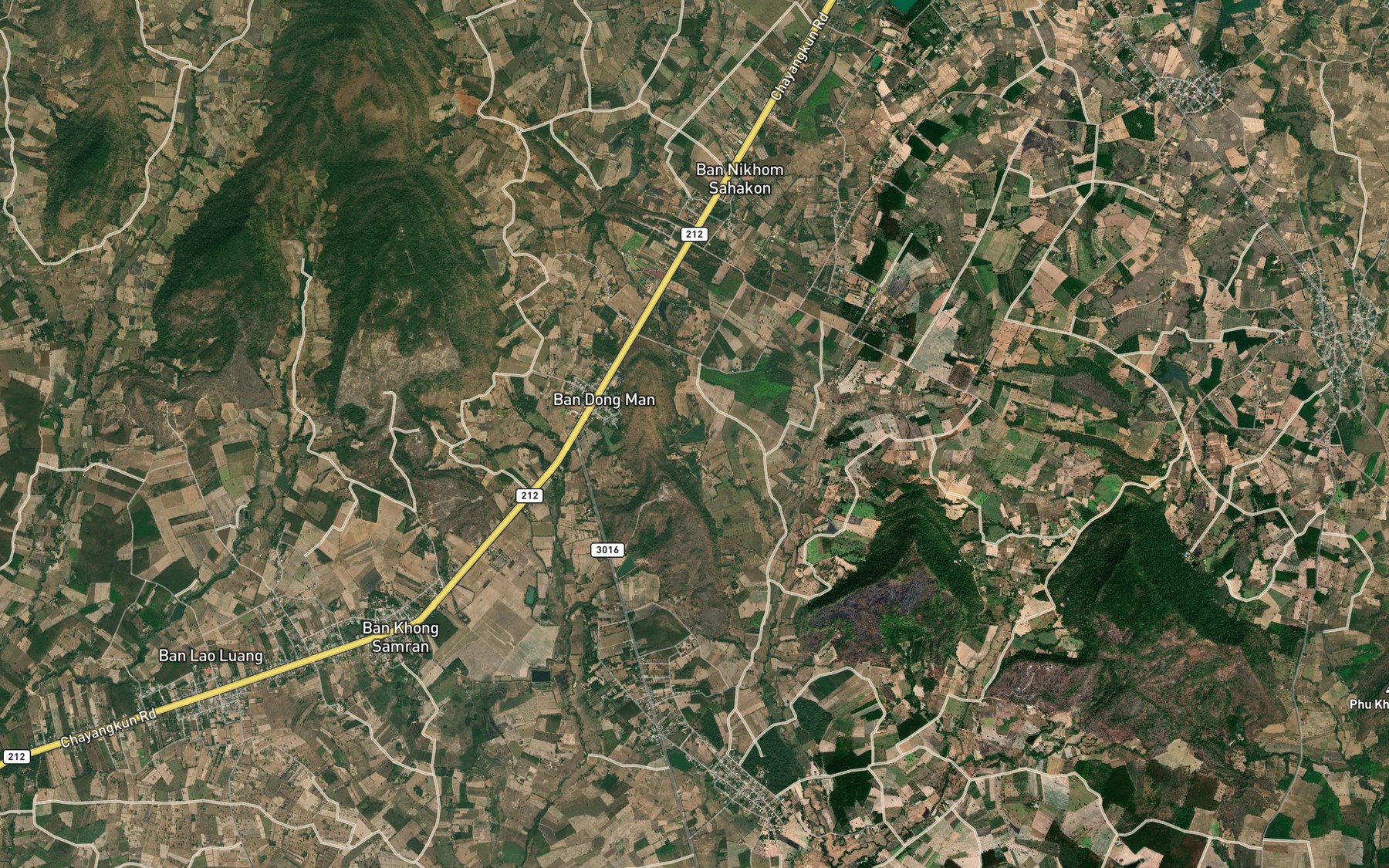 Satellite map of the Ang Kep Nam Huai Bang Sai Nok