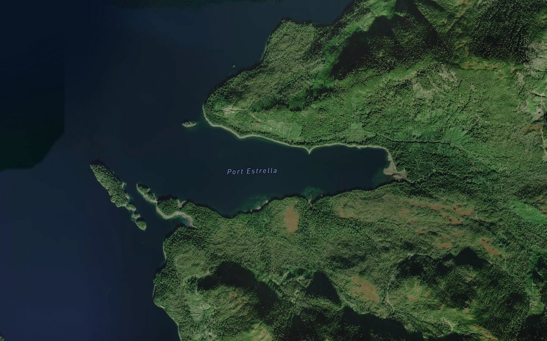 Satellite map of the Port Estrella