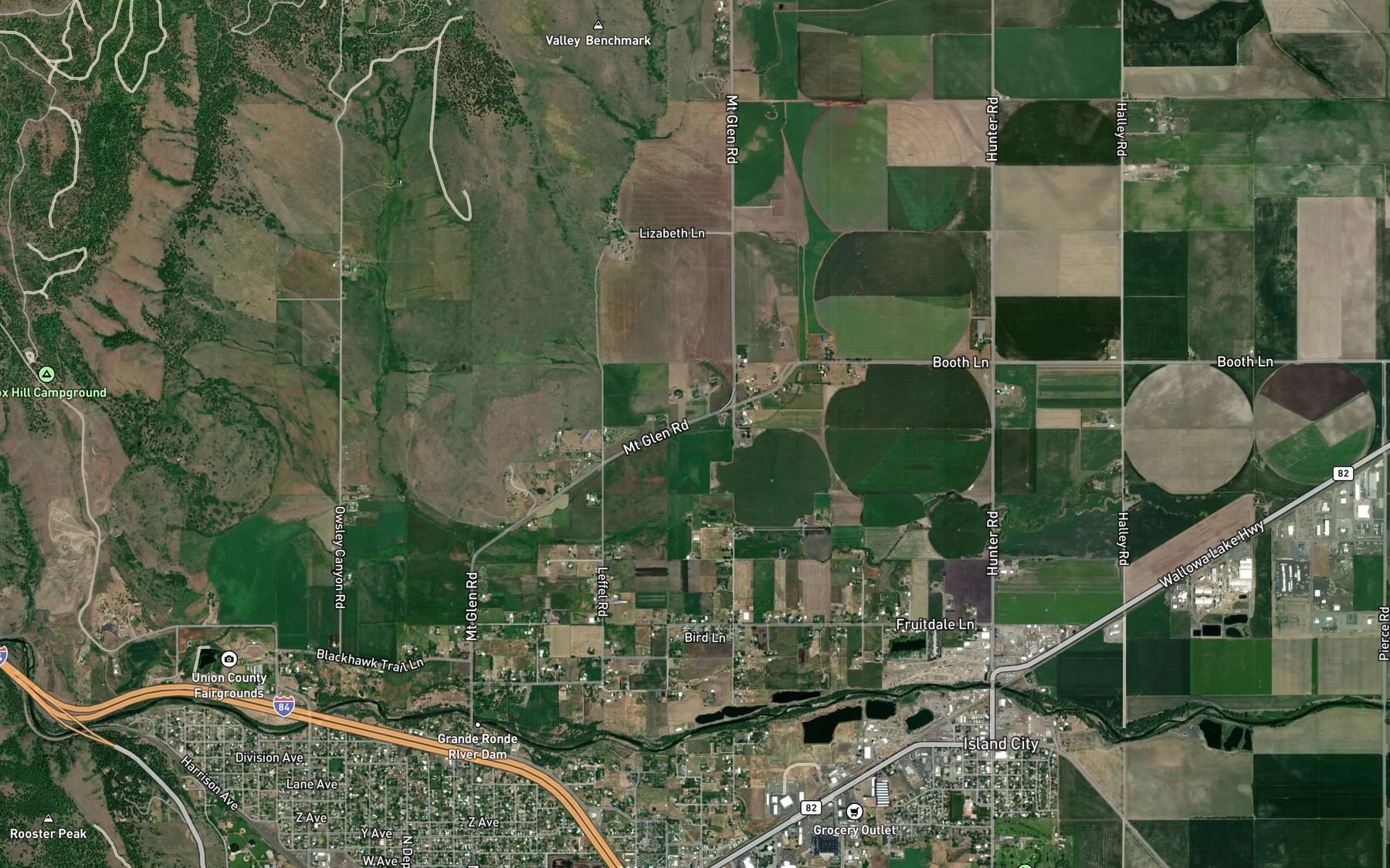 Satellite map of the Dobbin Ditch