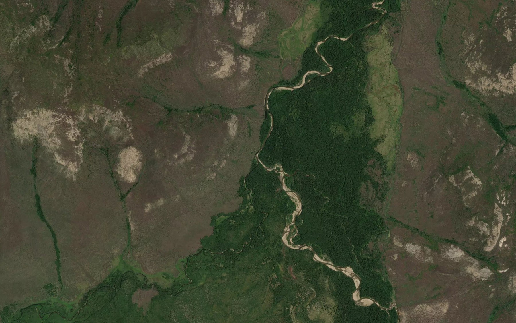 Satellite map of the Danindzha