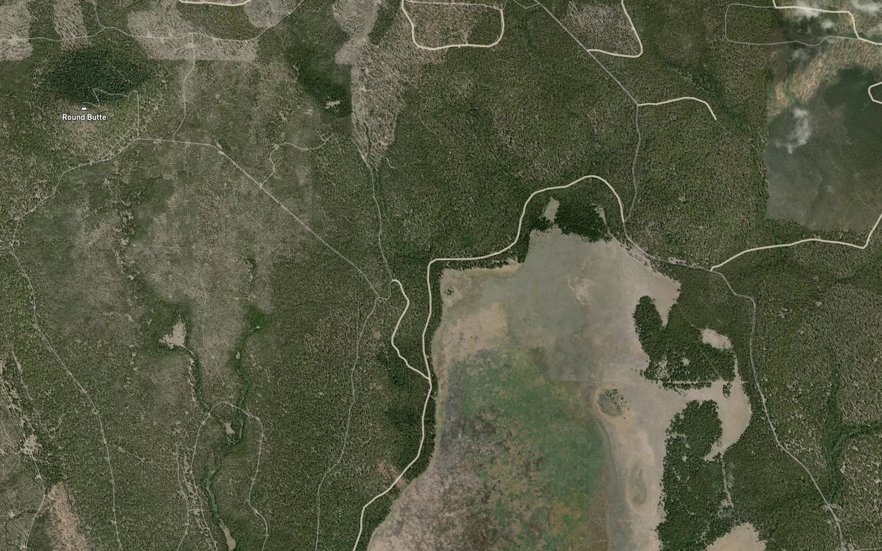 Satellite map of the Cole Creek