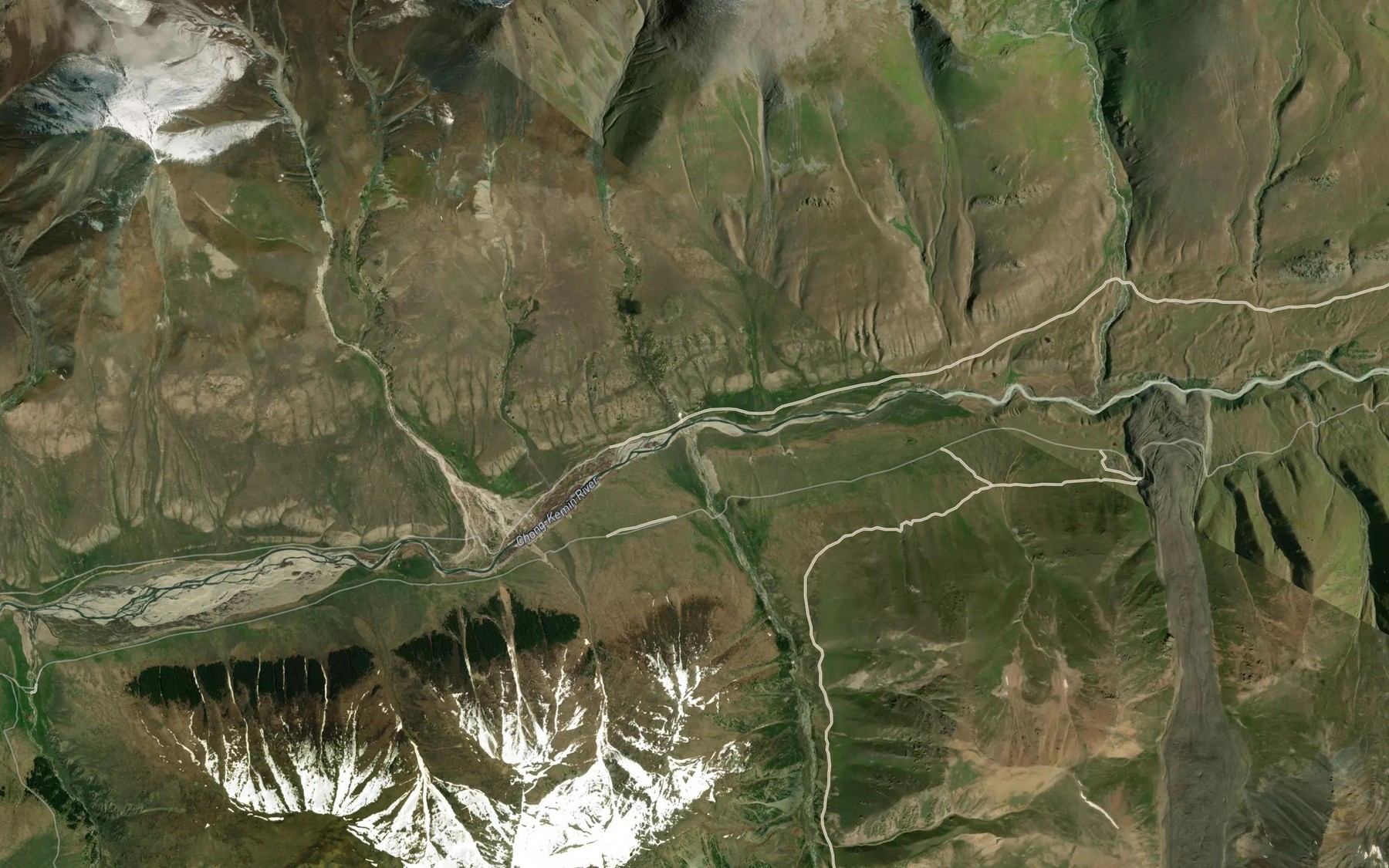 Satellite map of the Orto-Koy-Suu