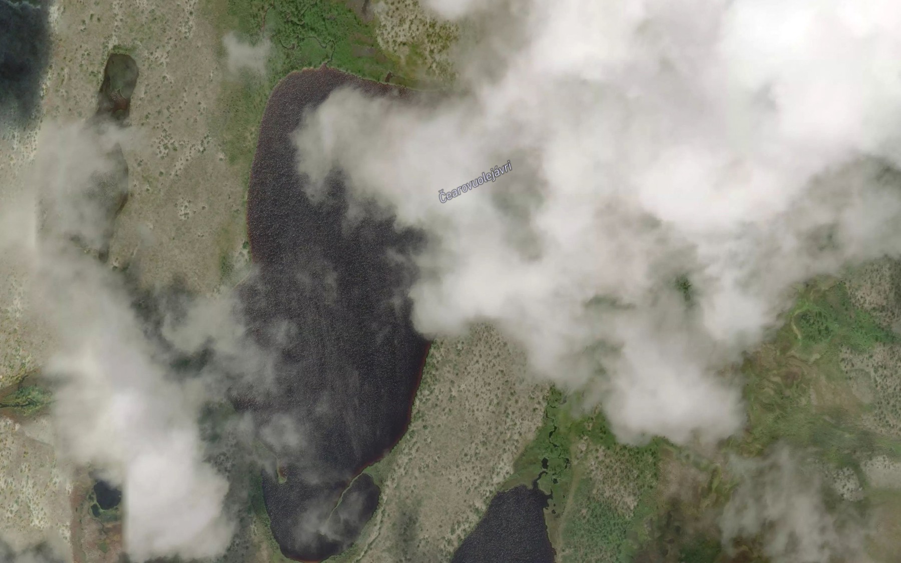 Satellite map of the Caeruvuolejavri