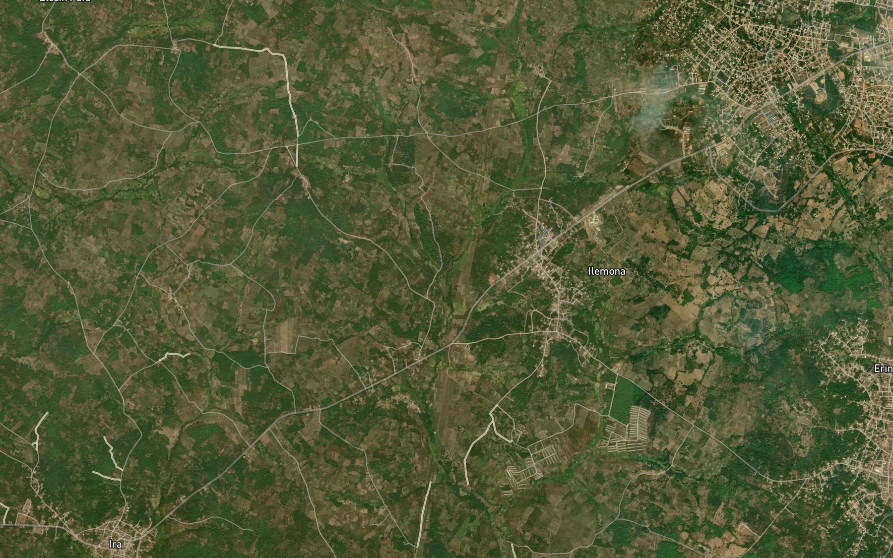 Satellite map of the RiverElere
