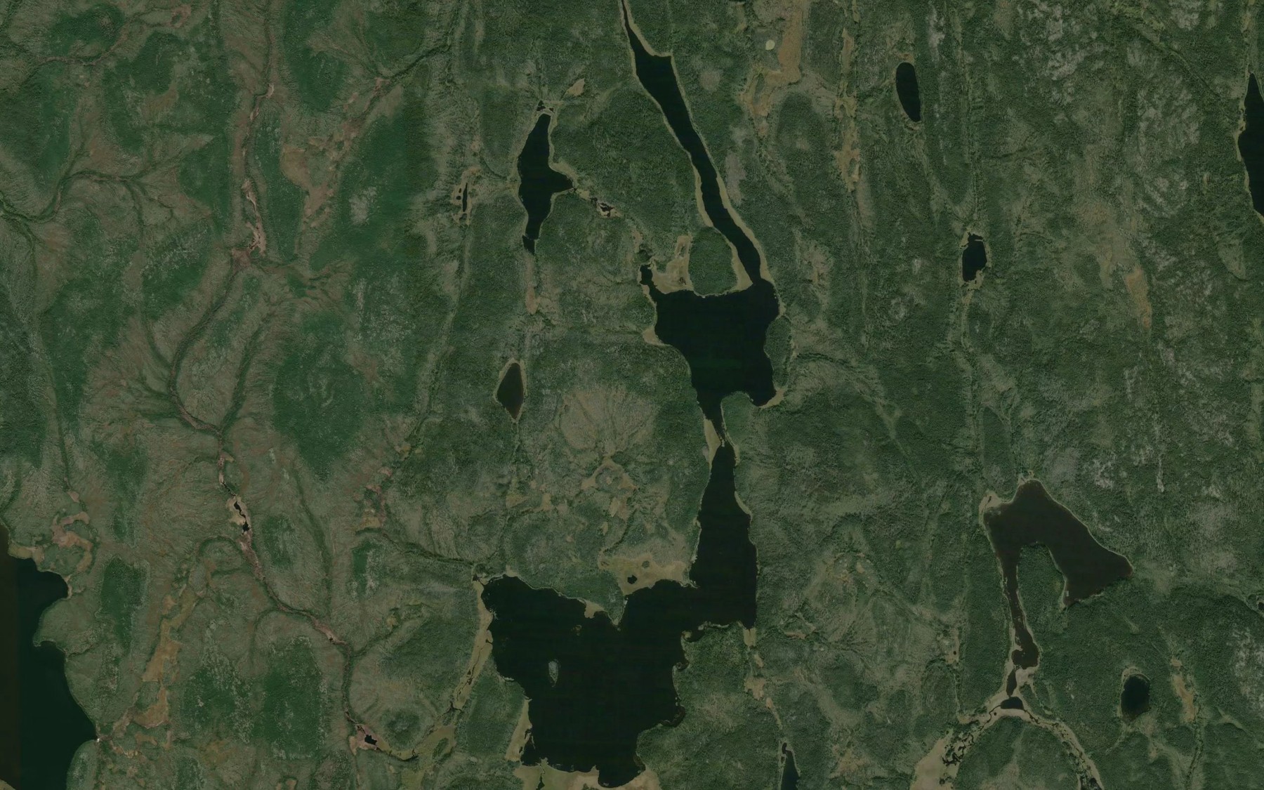Satellite map of the Muskeko Lake