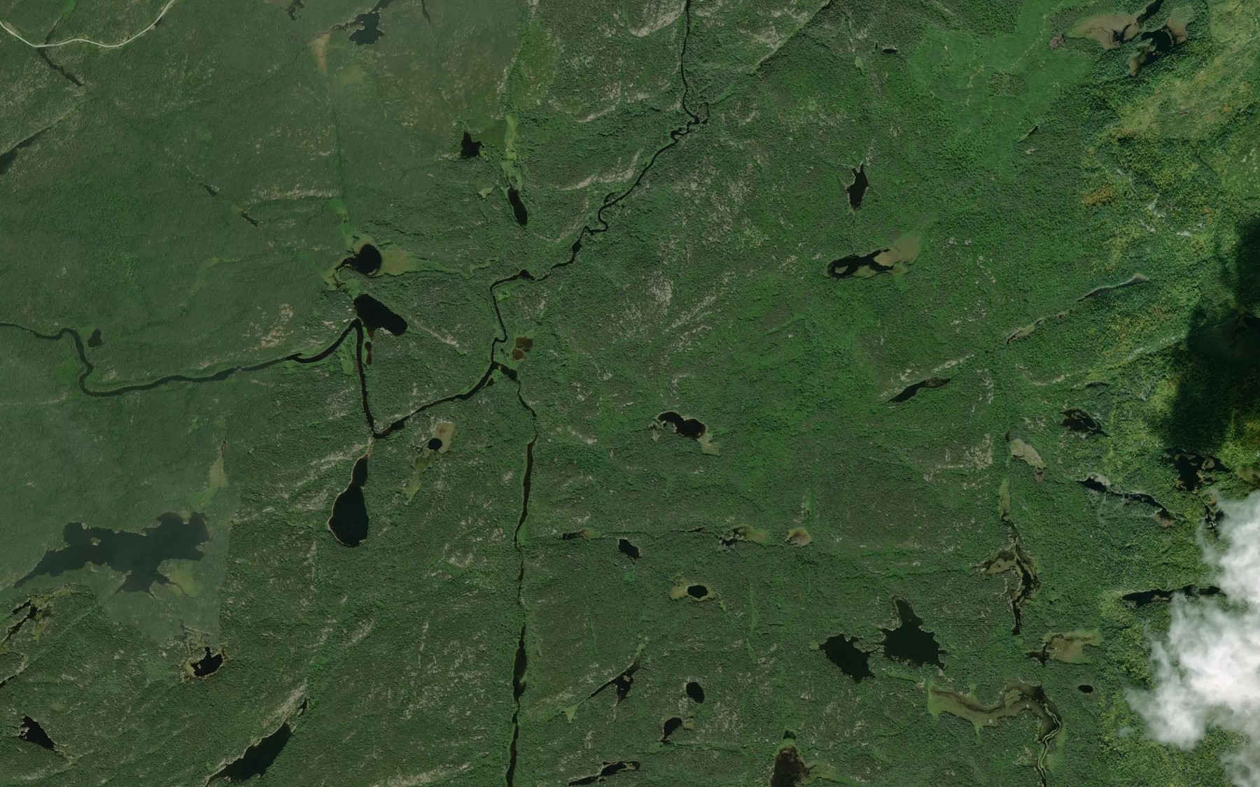 Satellite map of the Lurch River