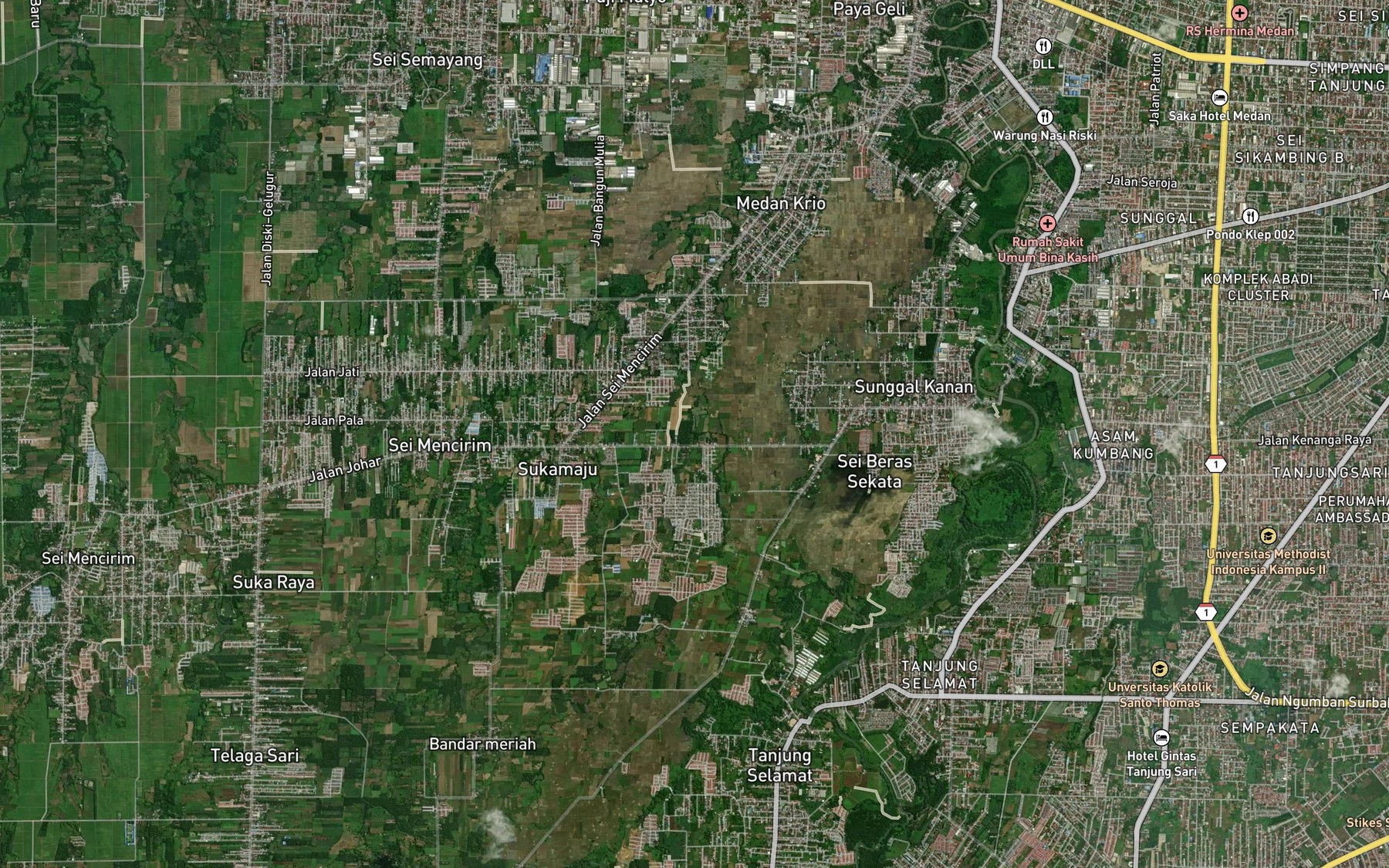 Satellite map of the Sei Bres