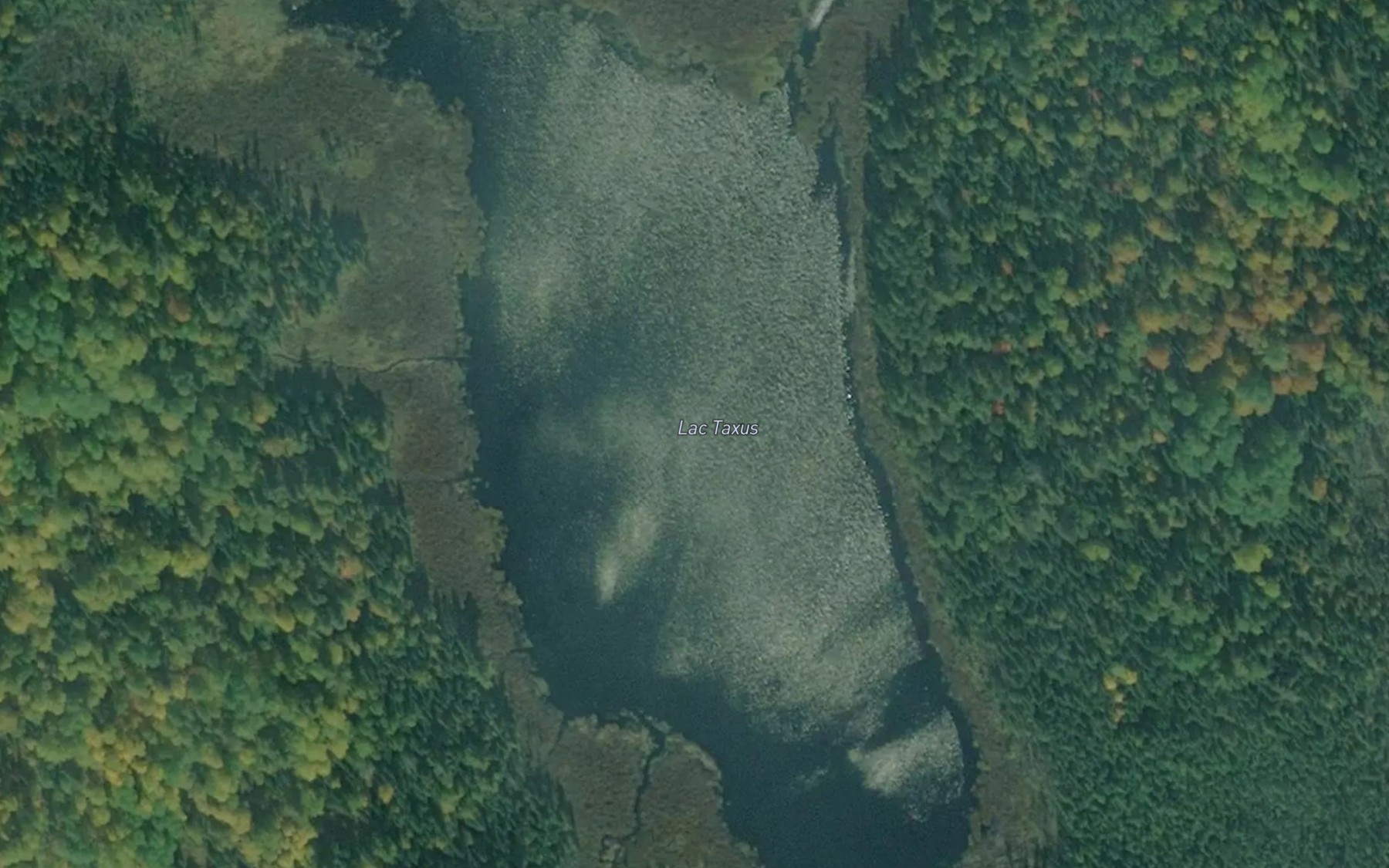 Satellite map of the Lac Taxus