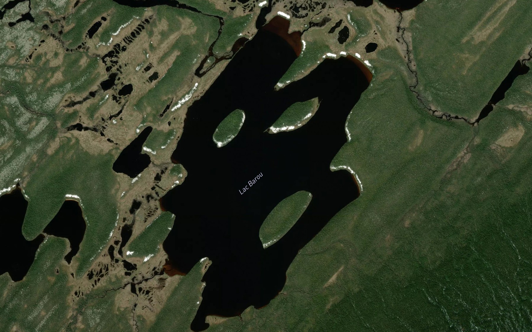 Satellite map of the Lac Barou