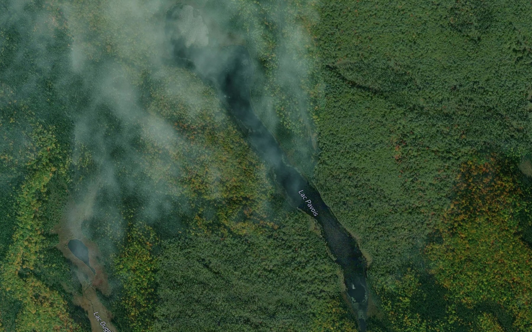 Satellite map of the Lac Pavois