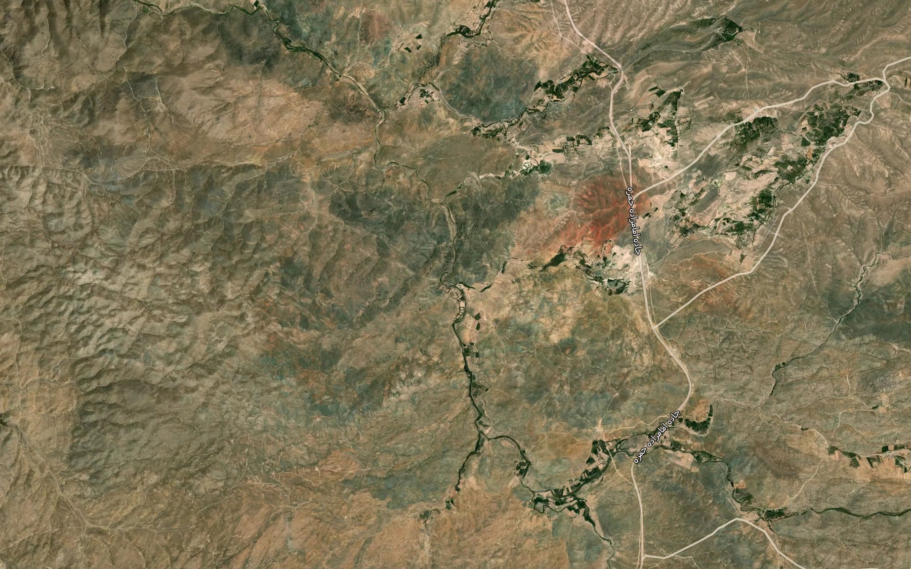 Satellite map of the Rudkhaneh-ye Babujahr