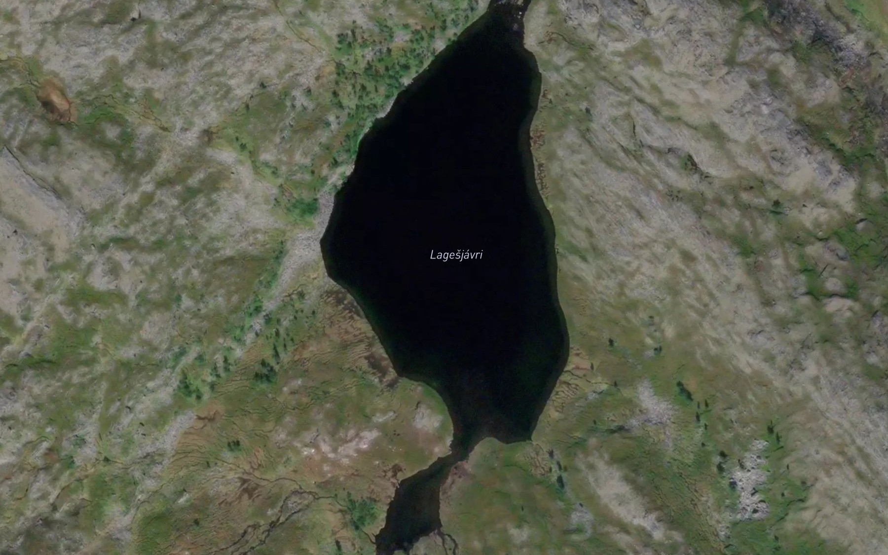 Satellite map of the Lagesjavri