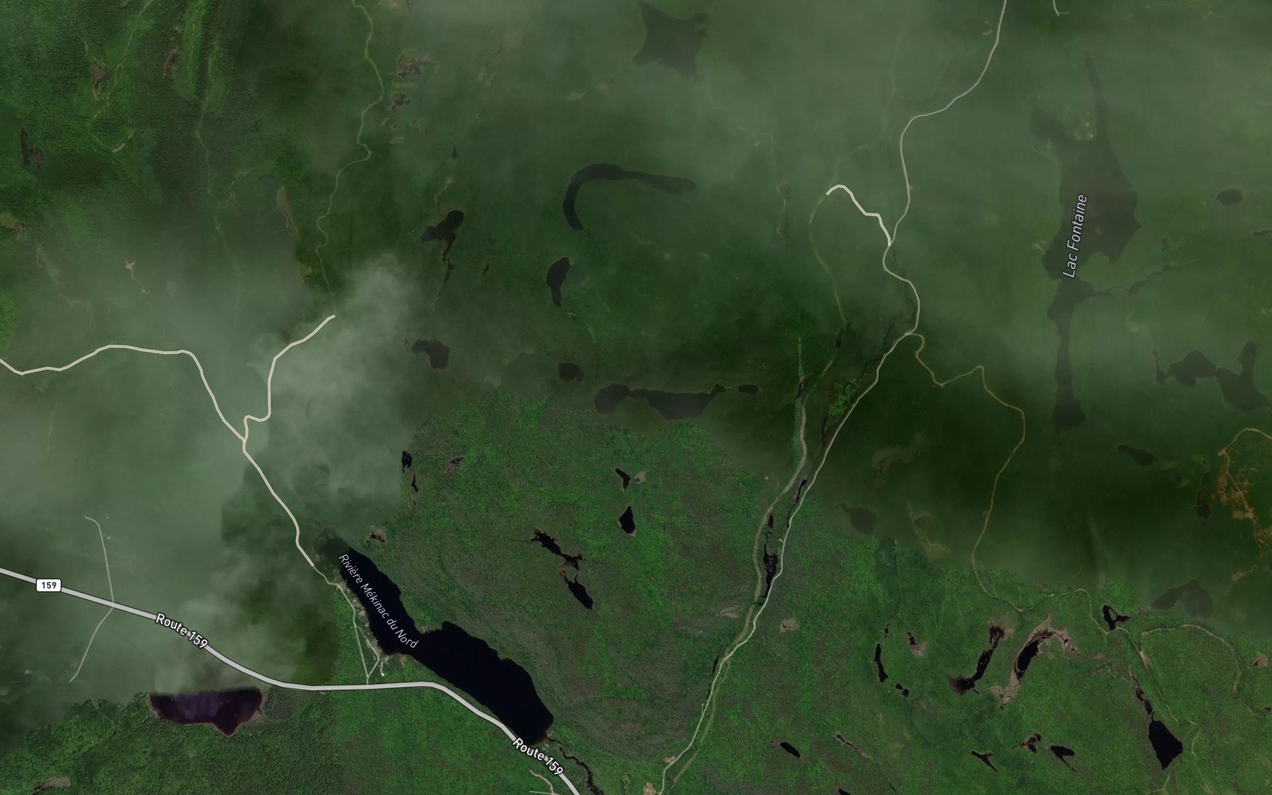 Satellite map of the Lac Salem