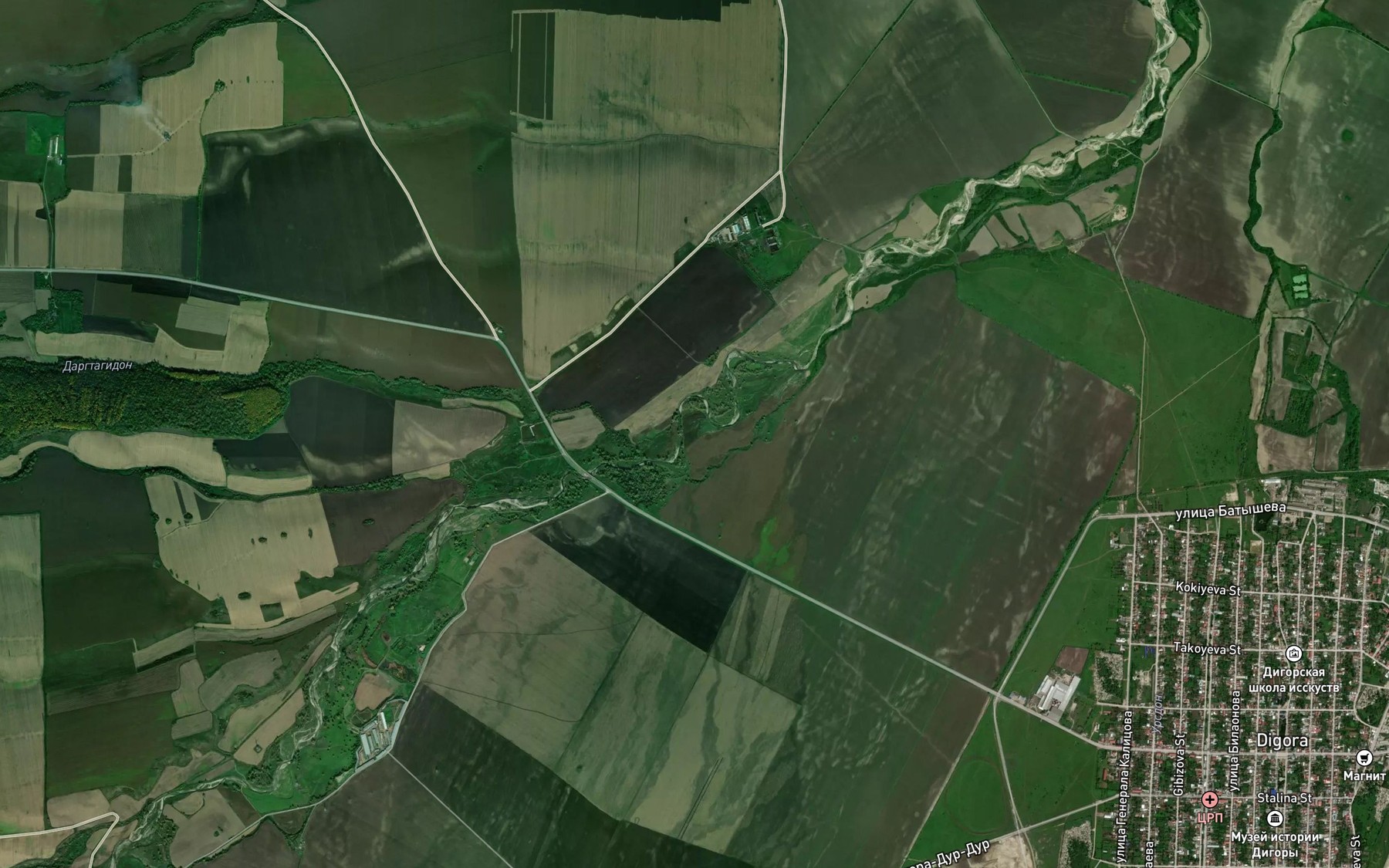 Satellite map of the Bol'shoy Dur-Dur