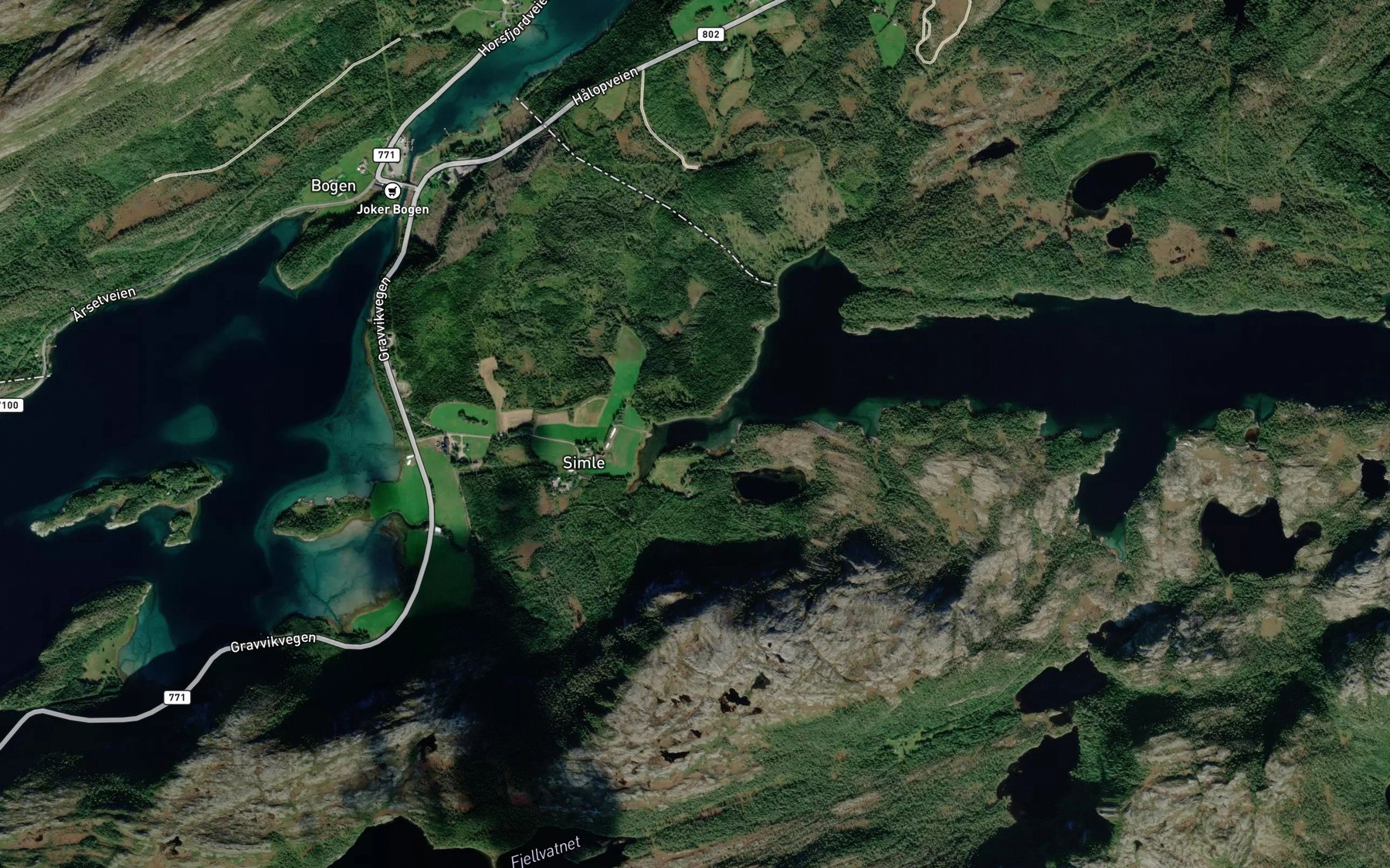 Satellite map of the Lonet