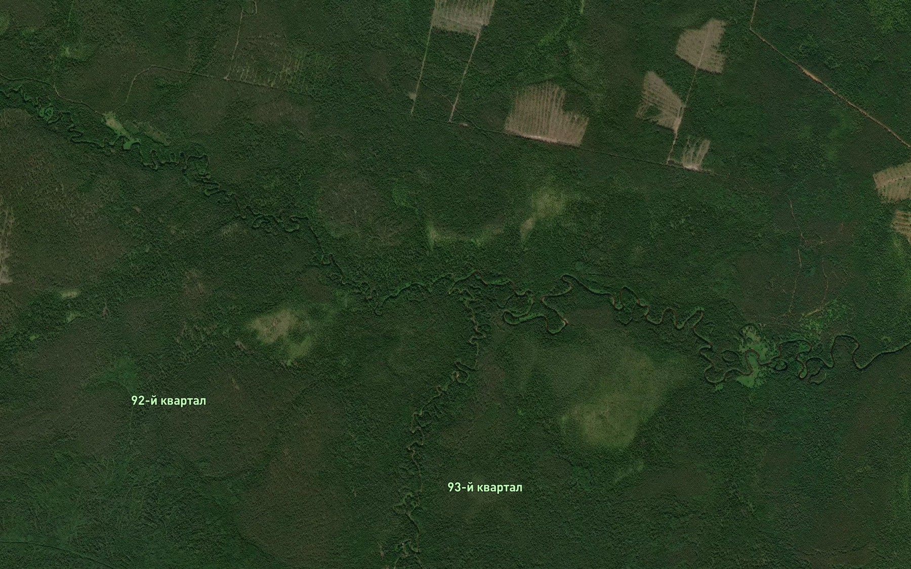 Satellite map of the Lunvozh