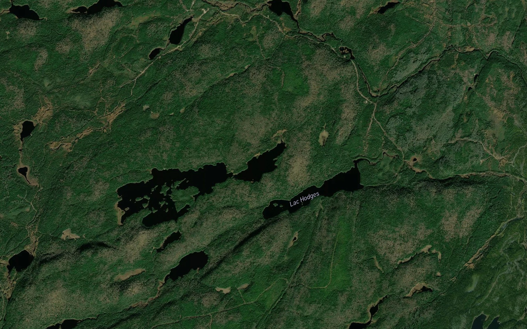 Satellite map of the Lac Crackle
