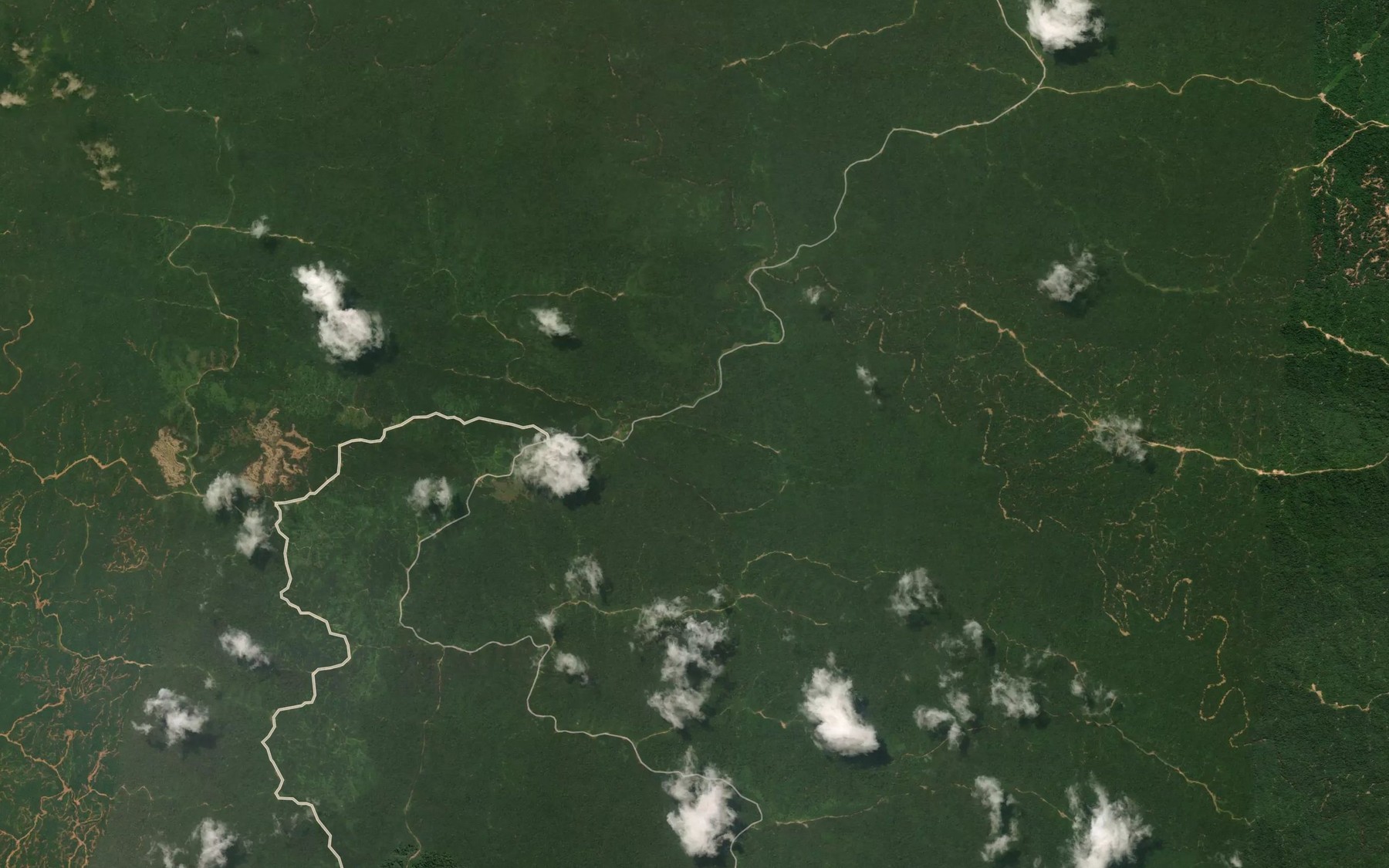 Satellite map of the Sungai Sanideng