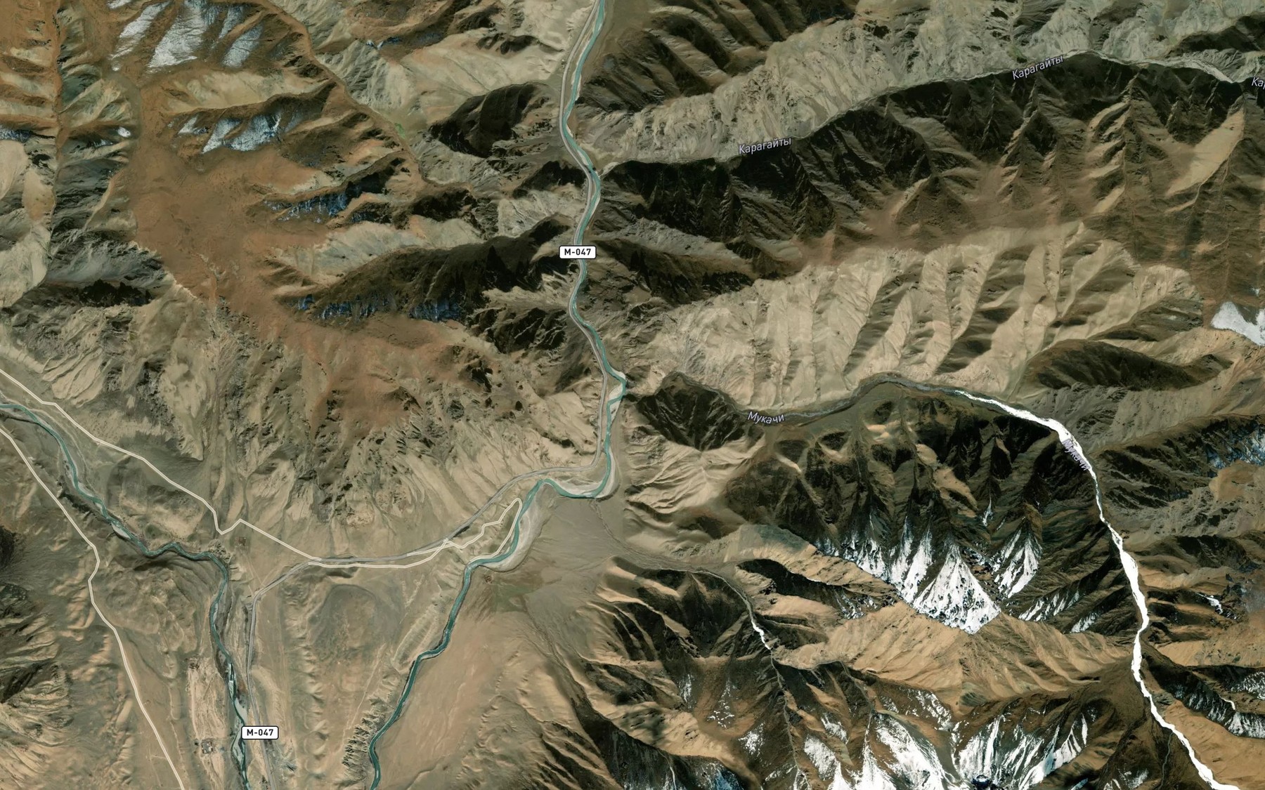 Satellite map of the Mukachi