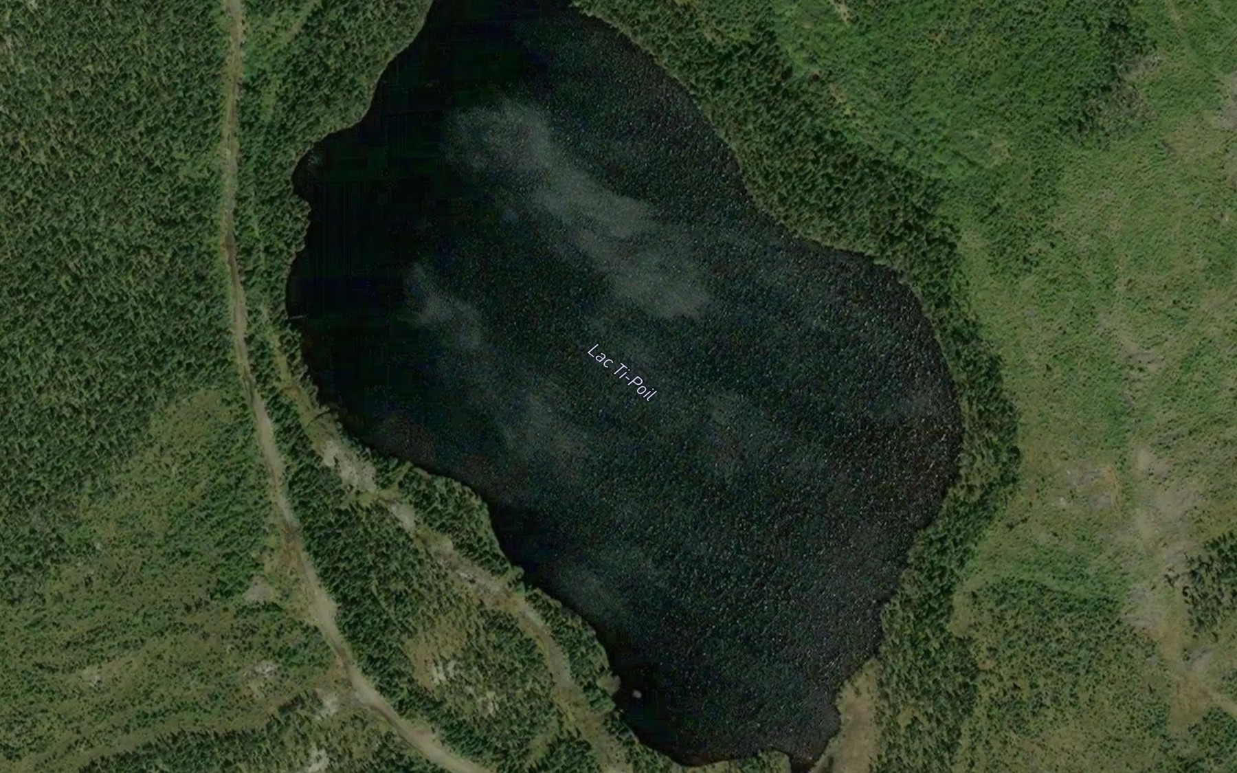 Satellite map of the Lac Ti-Poil