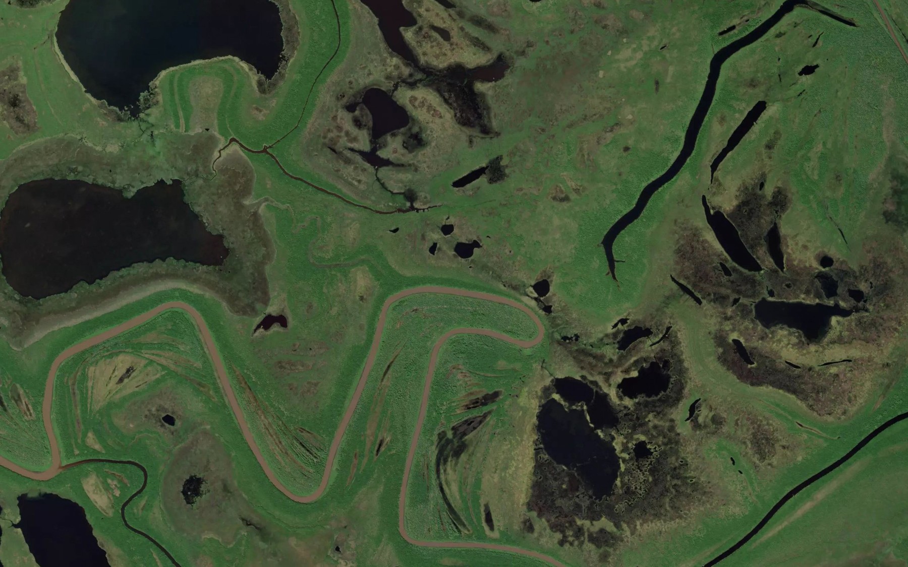 Satellite map of the Kwimlilthia Slough