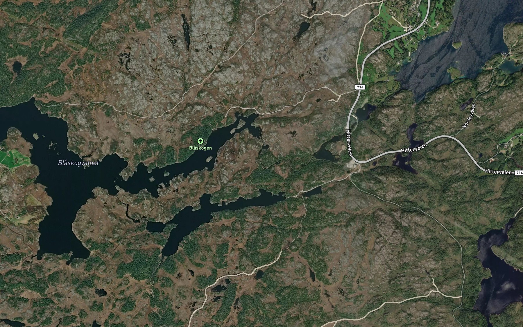 Satellite map of the Litlfossen