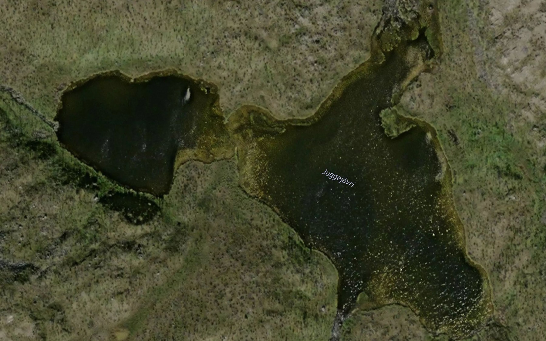 Satellite map of the Juggejavri