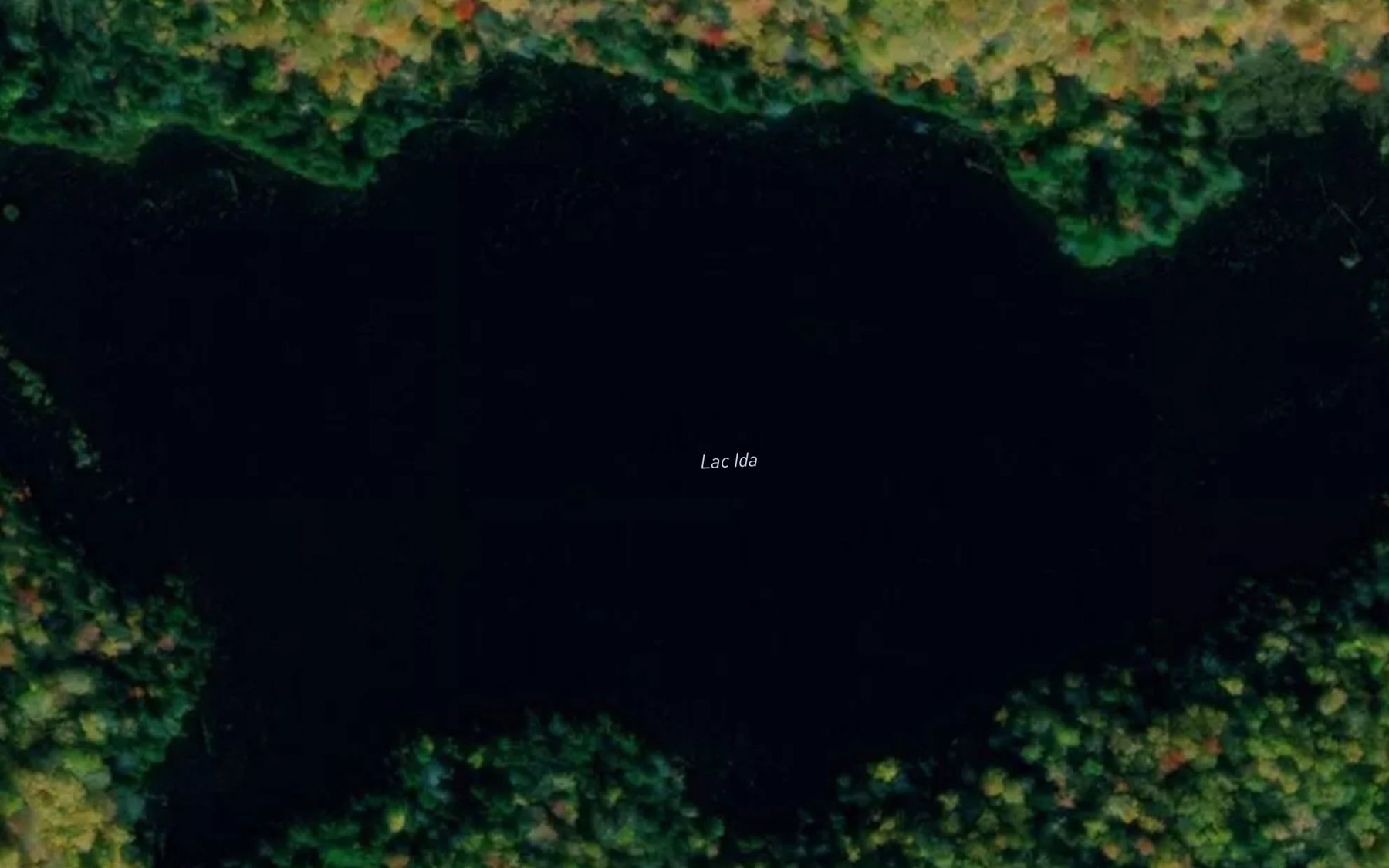 Satellite map of the Lac Ida