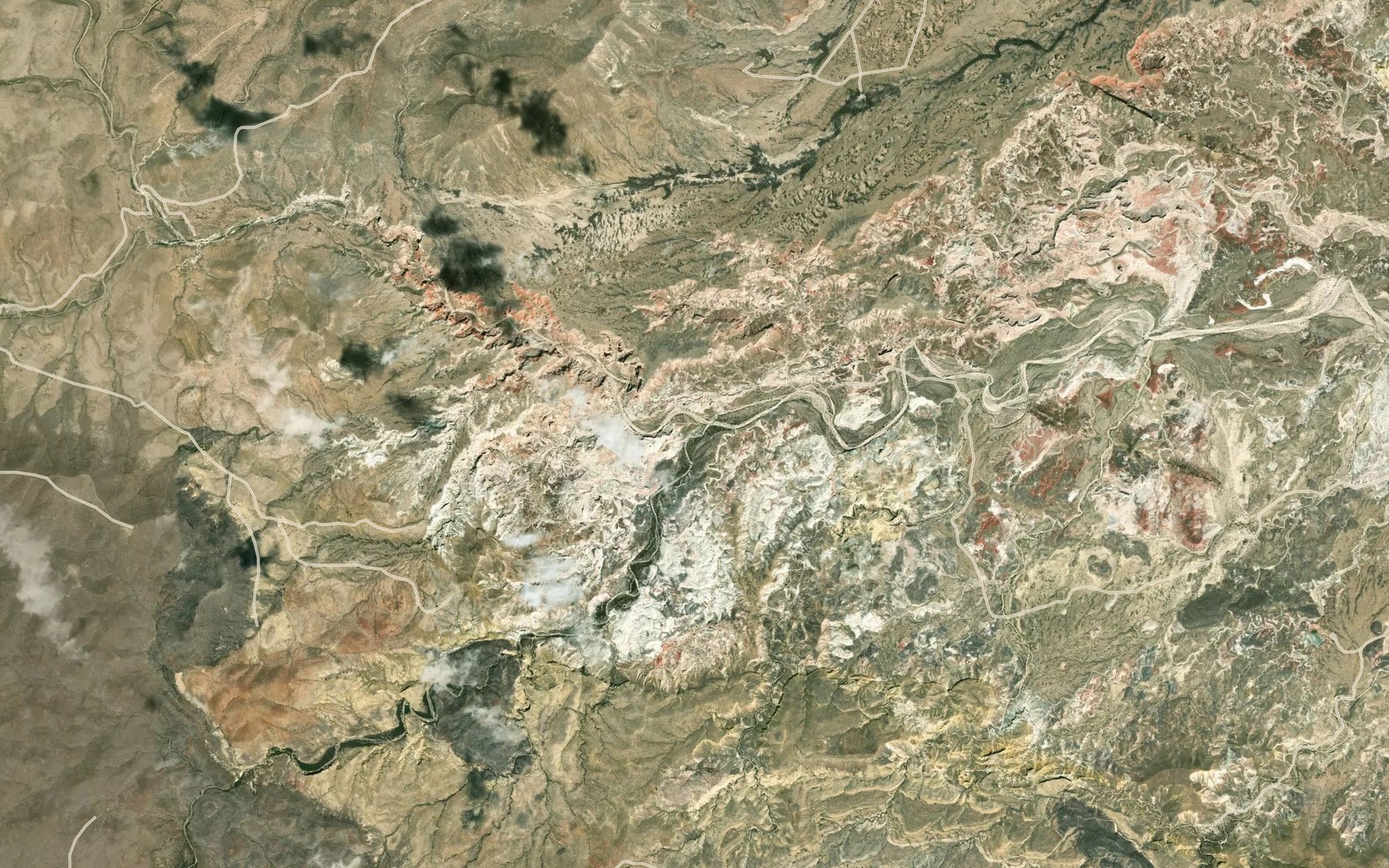 Satellite map of the South Fork Alamo de Cesanio Creek