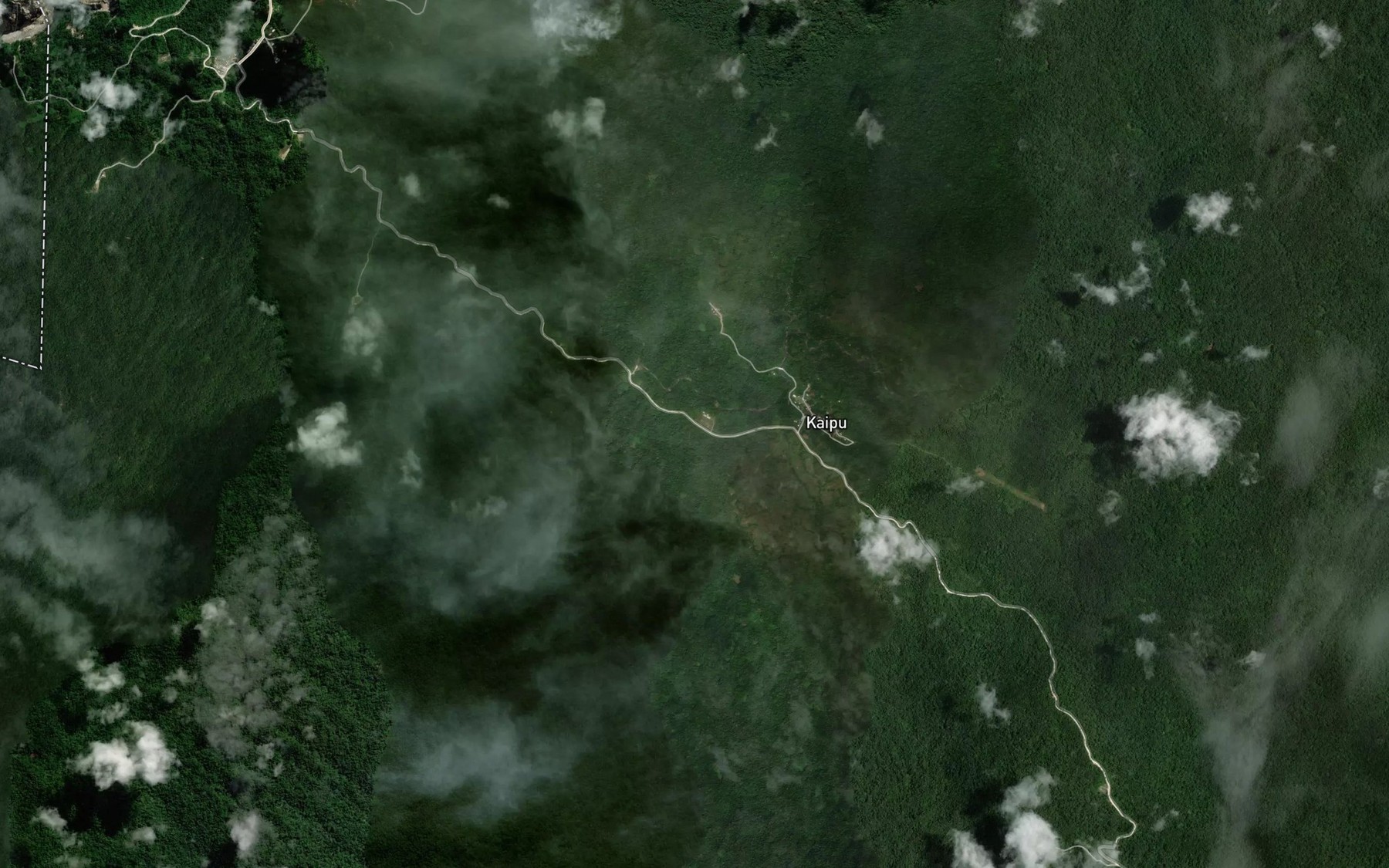 Satellite map of the Wanagi Creek