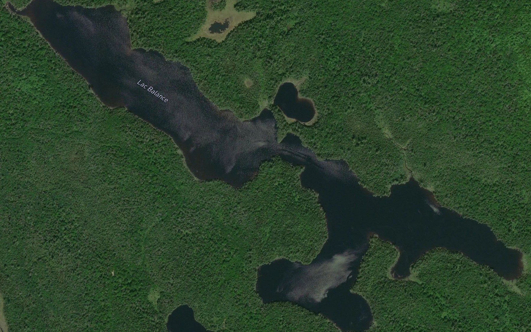 Satellite map of the Lac Balance