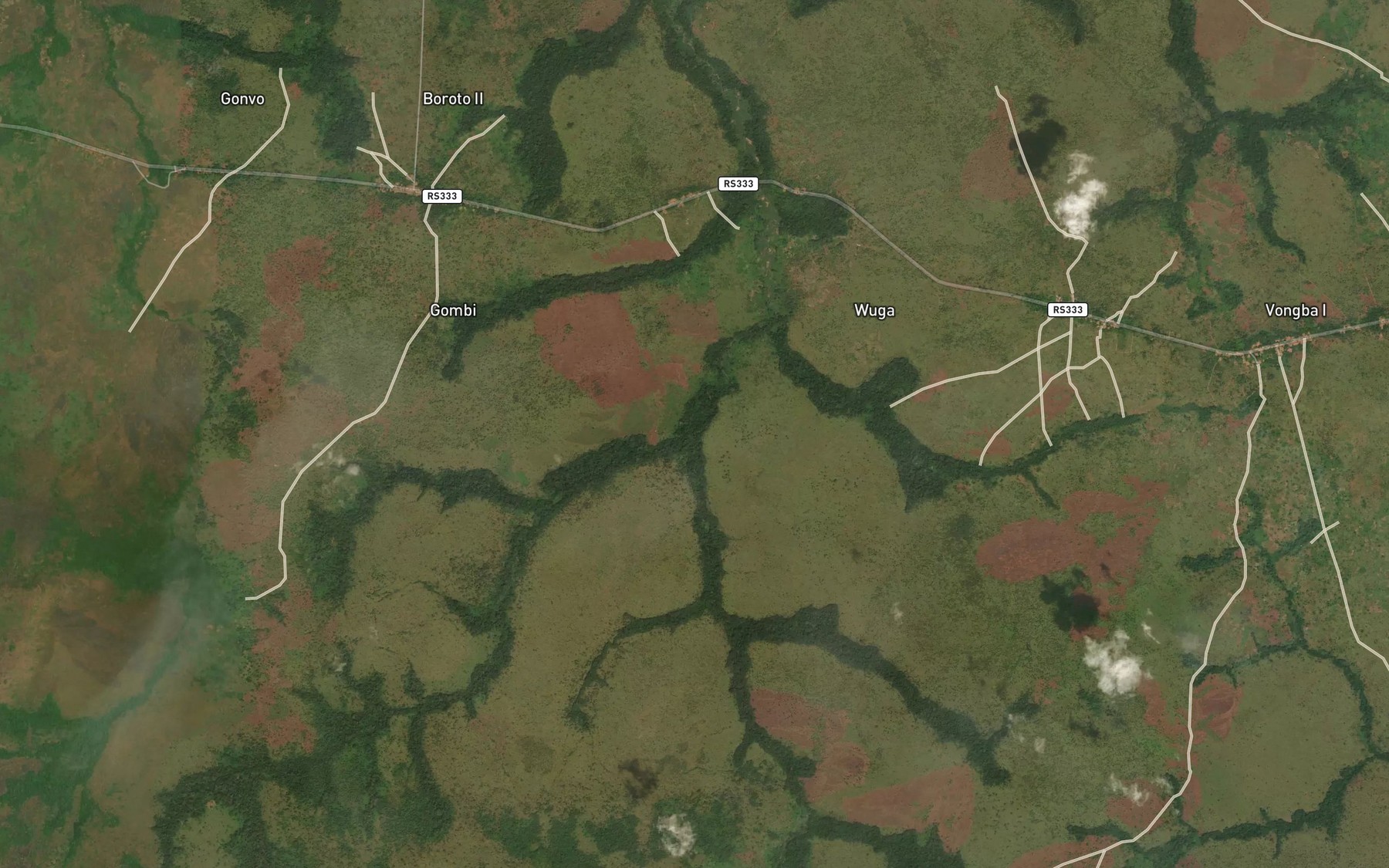 Satellite map of the Zekete