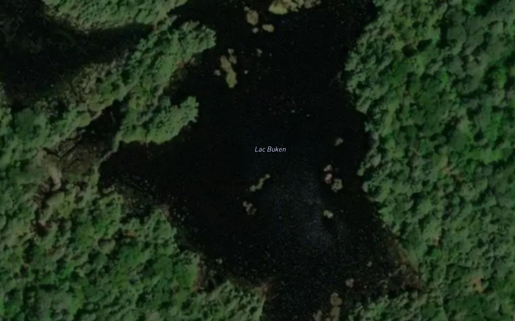 Satellite map of the Lac Buken