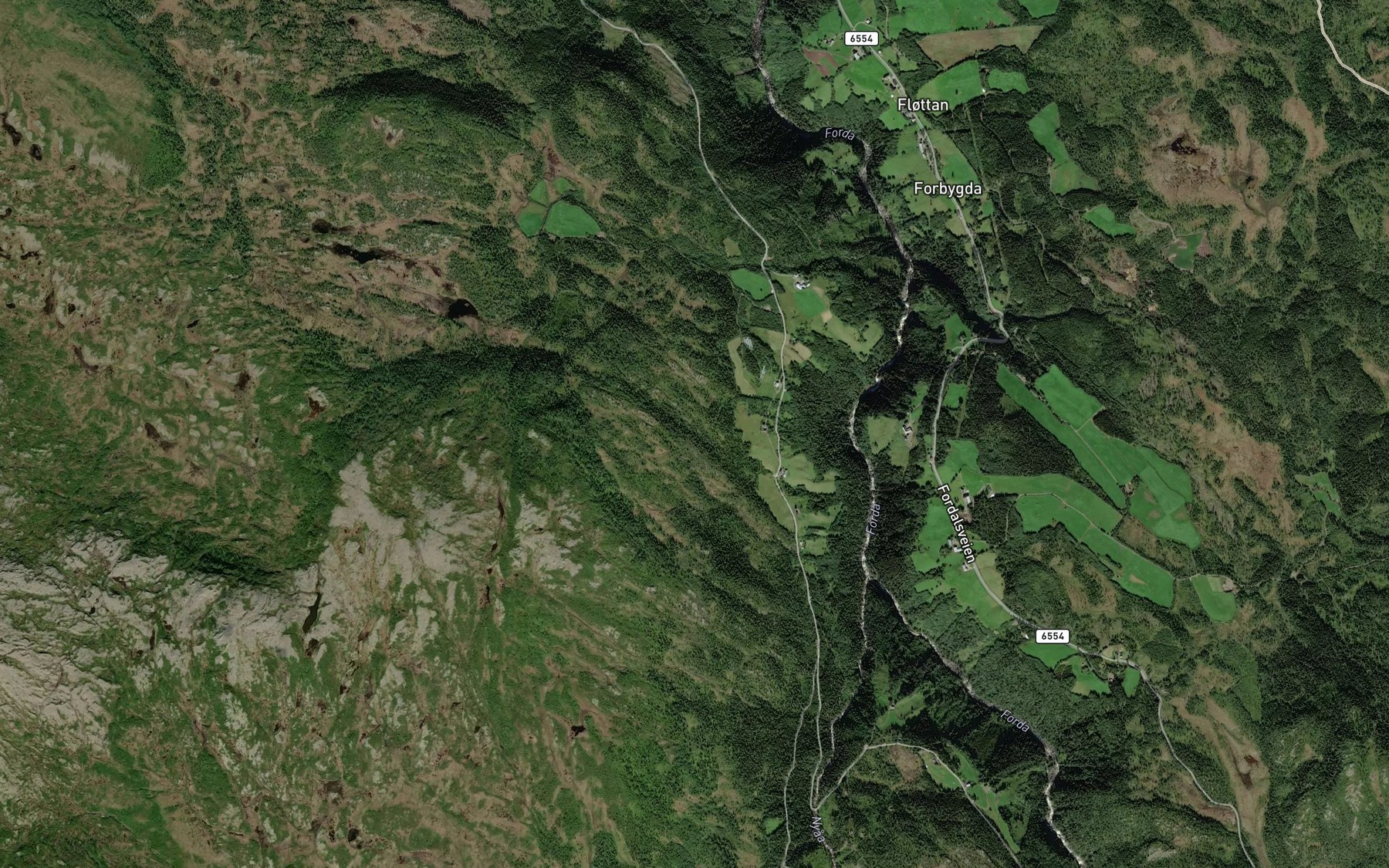 Satellite map of the Langrodsbekken