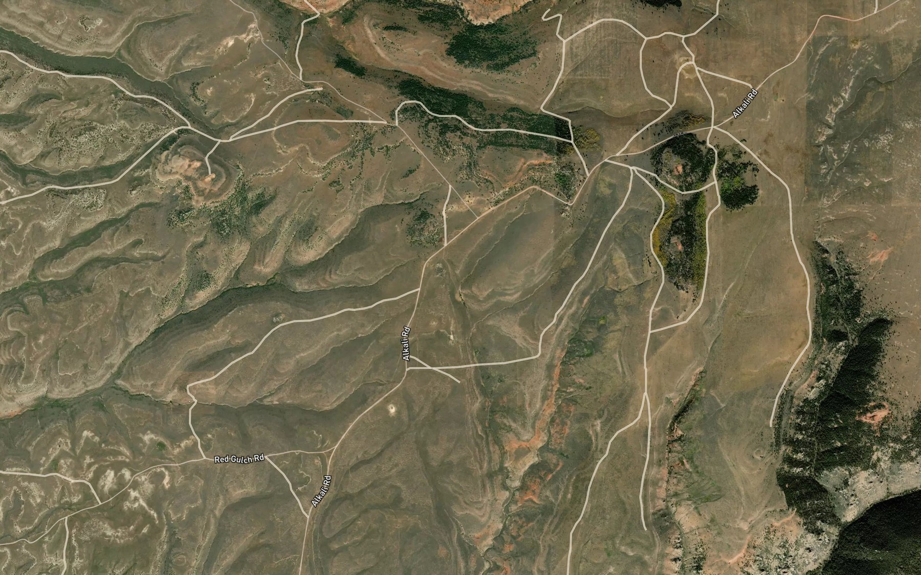 Satellite map of the Sheep Springs