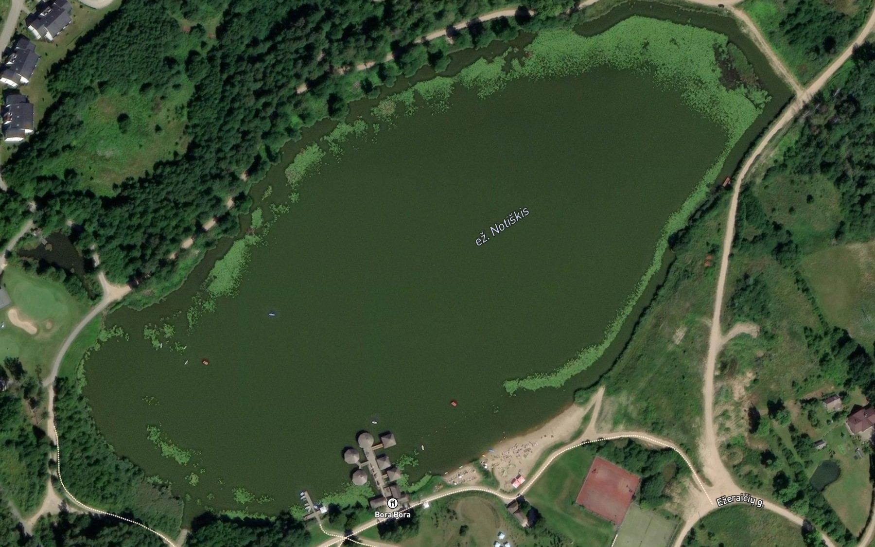 Satellite map of the Ezeras Notiskis
