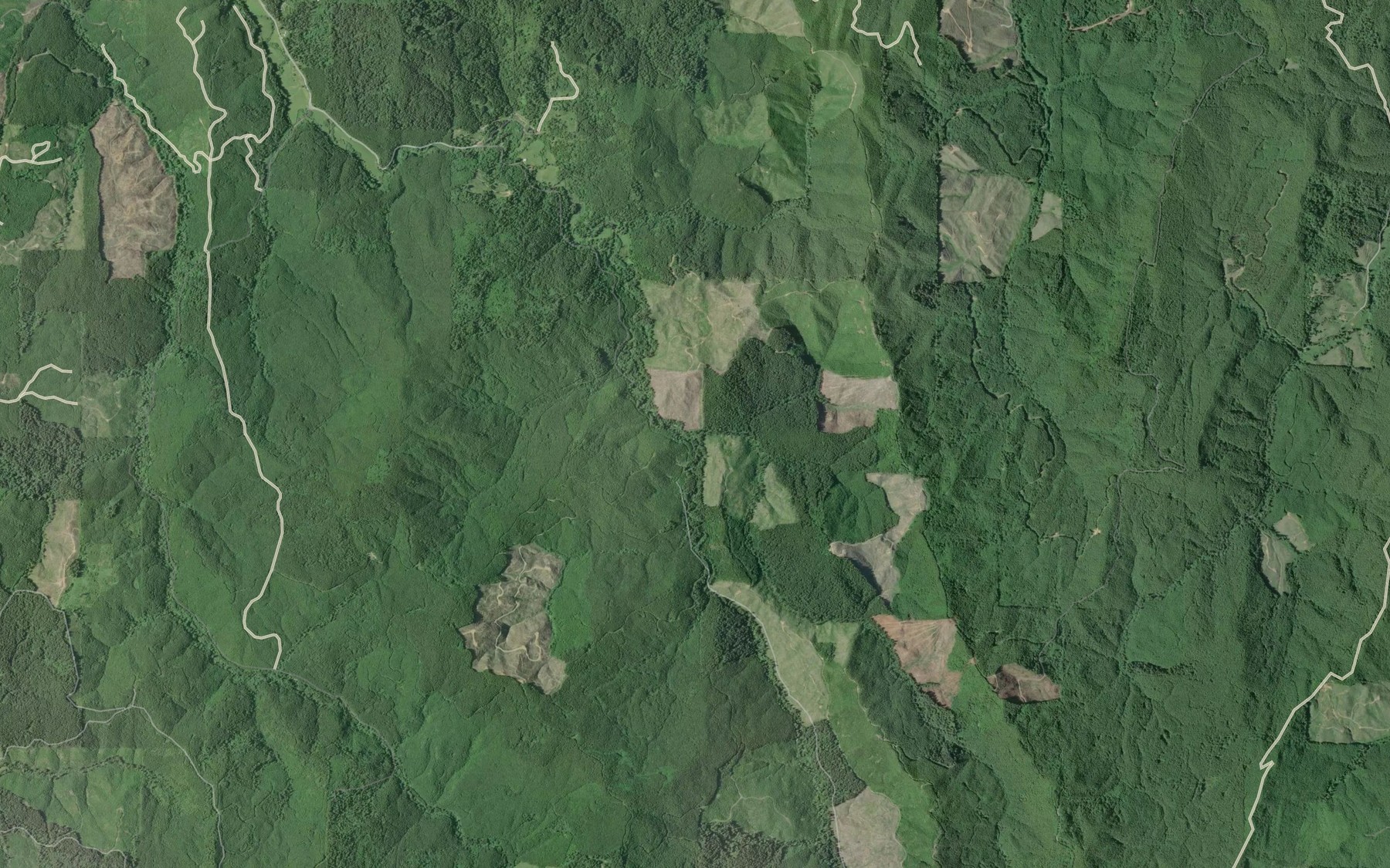Satellite map of the Little Bear Creek