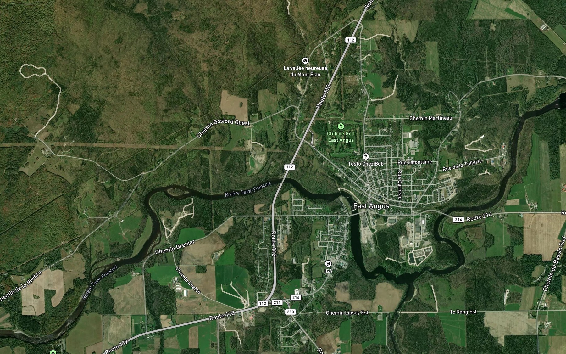 Satellite map of the Ruisseau Big Hollow