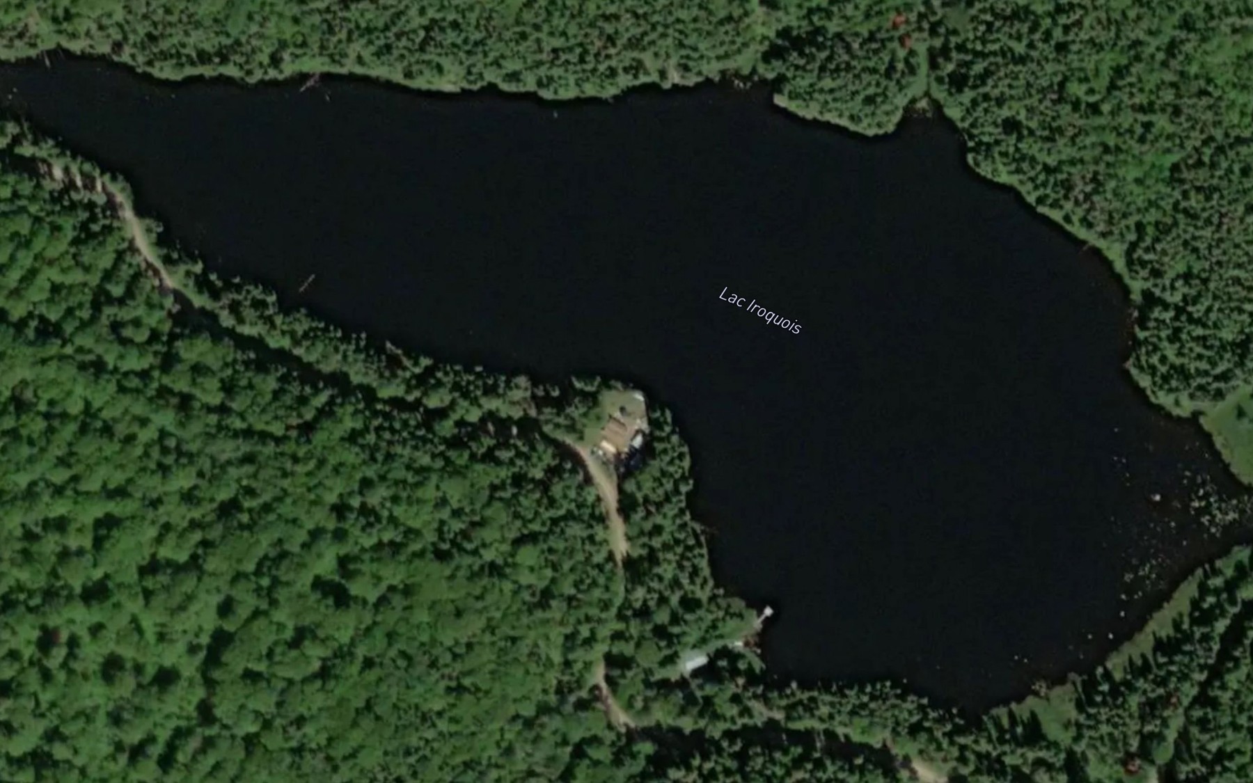 Satellite map of the Lac Iroquois