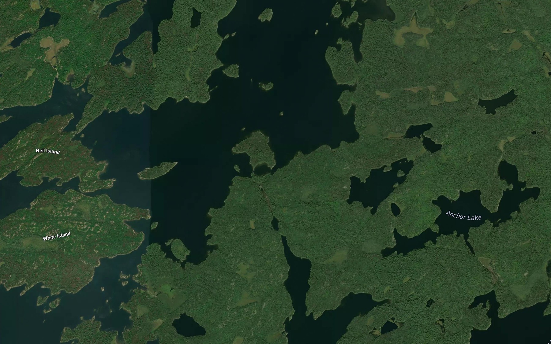 Satellite map of the North Bay