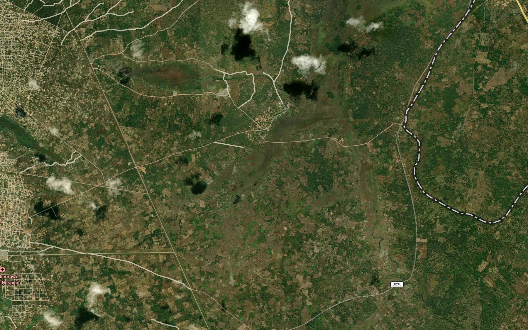 Satellite map of the Lubansa