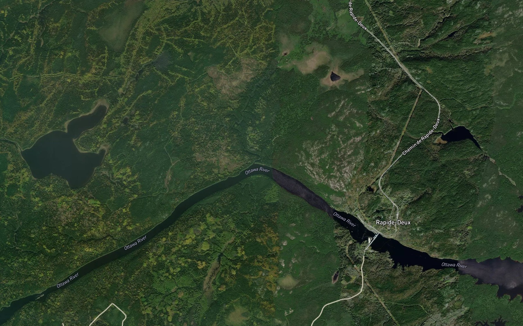 Satellite map of the Ruisseau Chabert