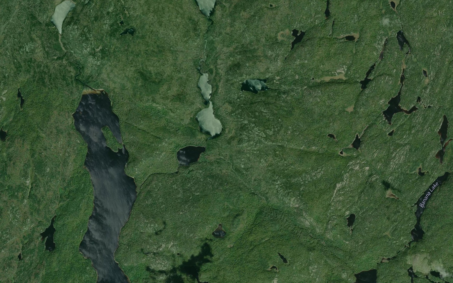 Satellite map of the Winston Creek