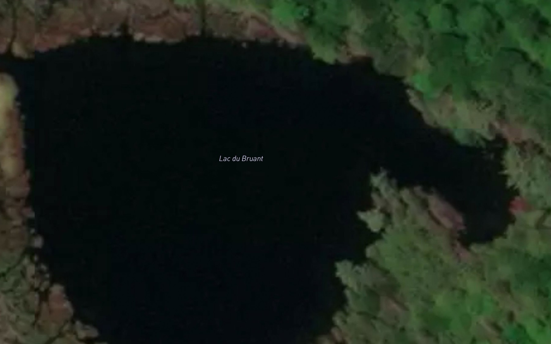 Satellite map of the Lac du Bruant