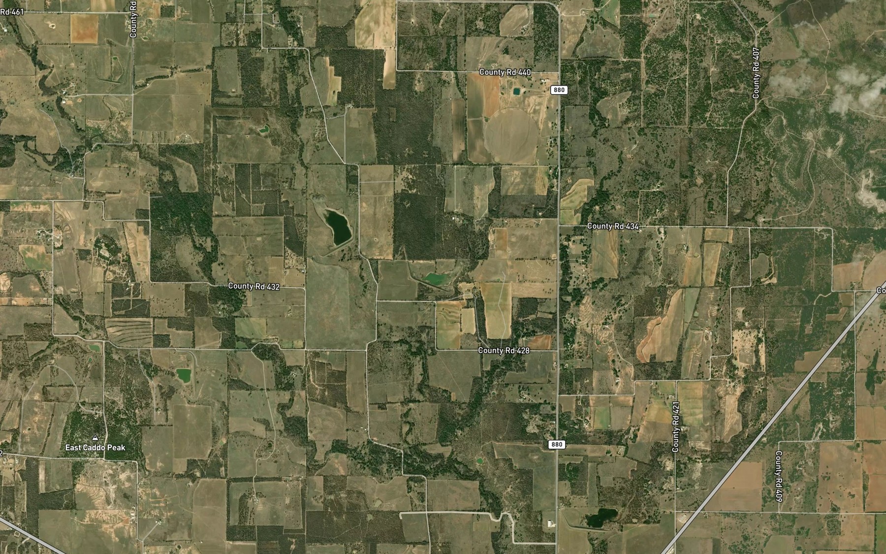Satellite map of the Soil Conservation Service Site 7 Reservoir