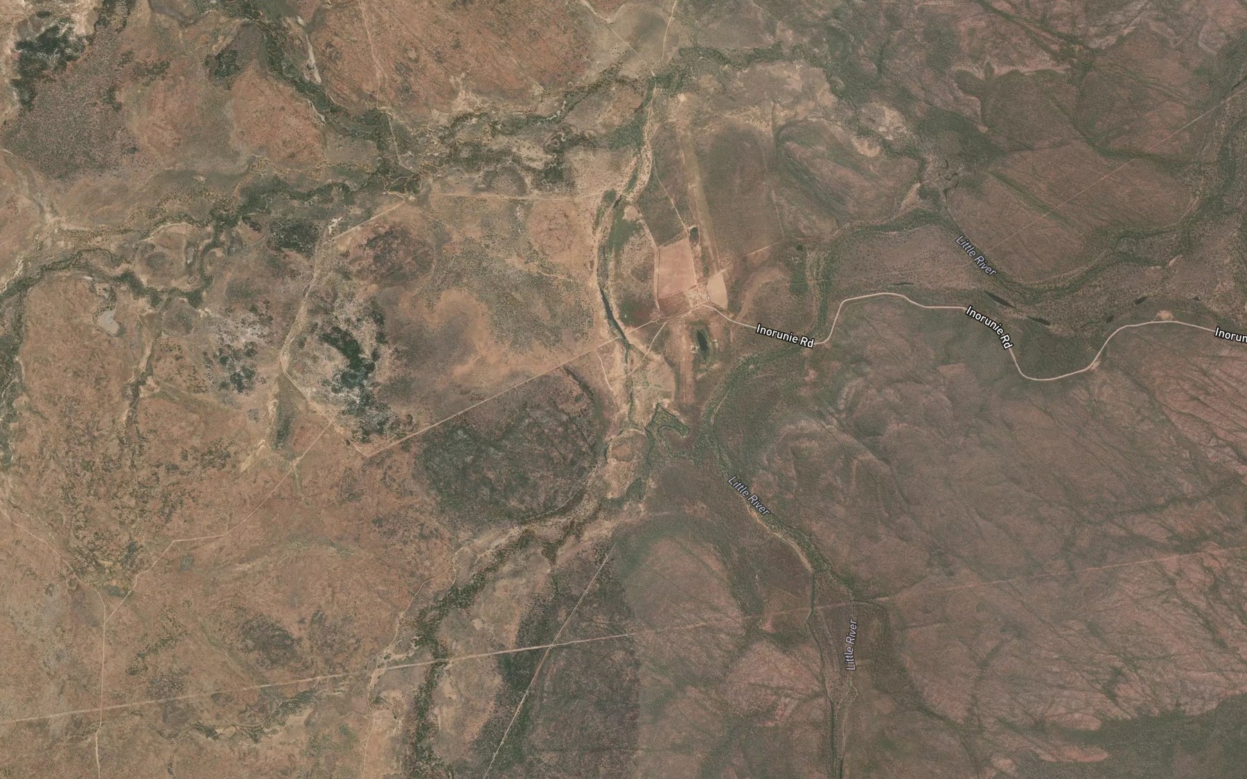 Satellite map of the Maitland Creek