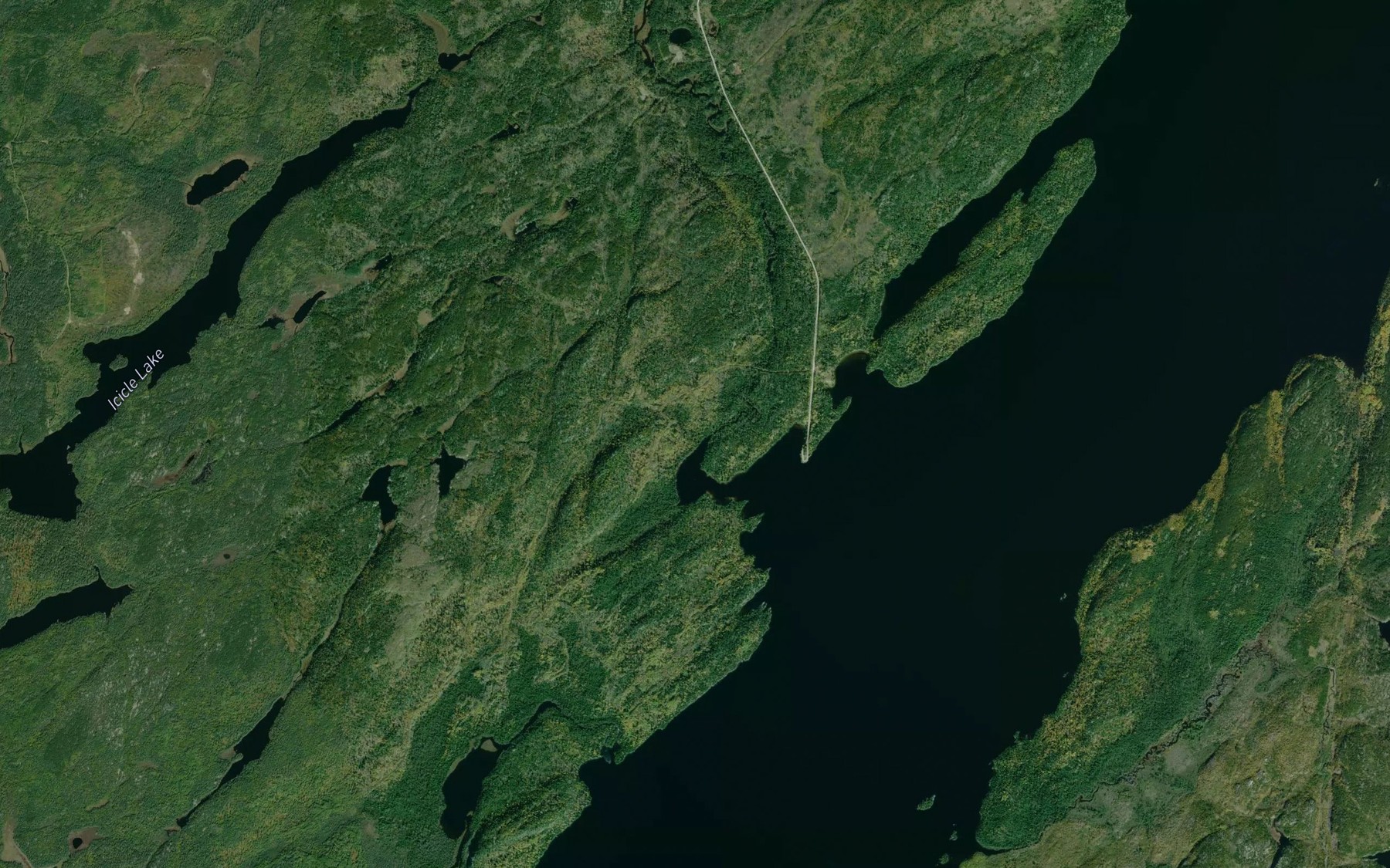 Satellite map of the Blackwater Creek
