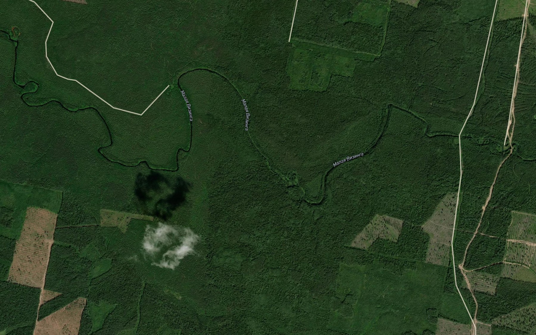 Satellite map of the Lunshor