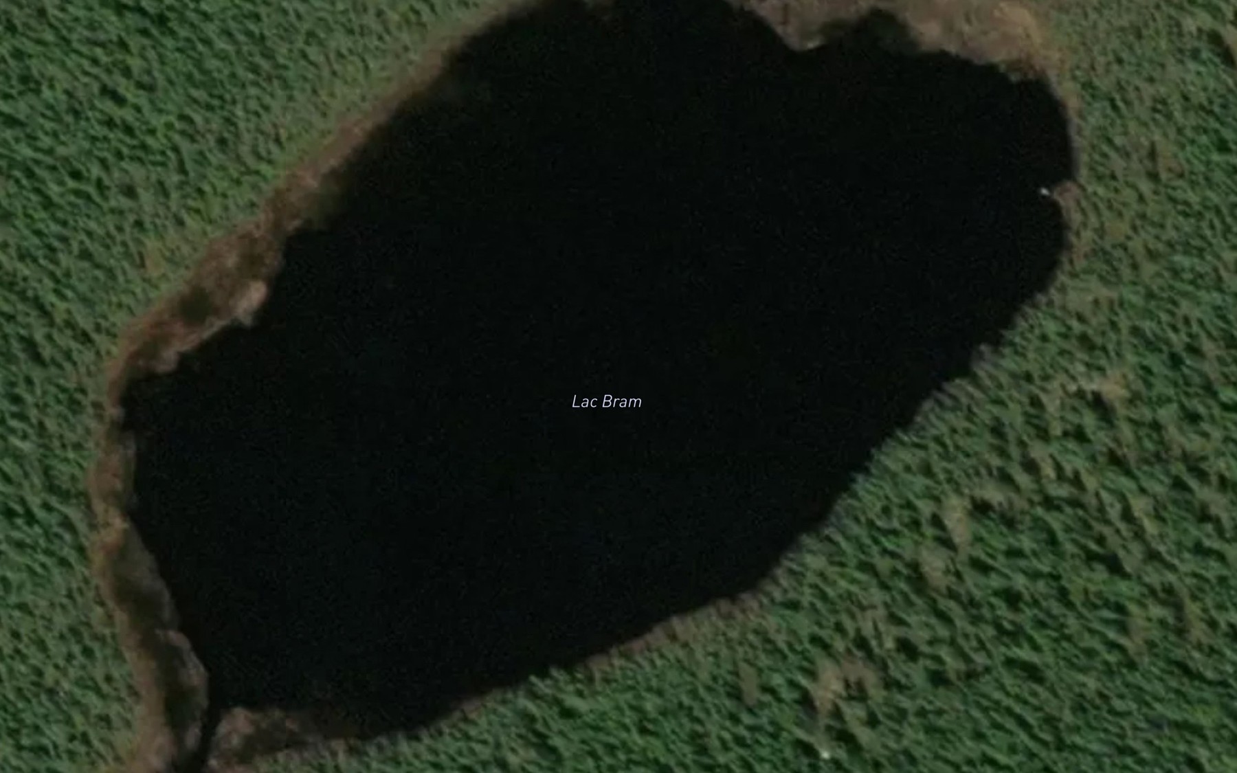 Satellite map of the Lac Bram