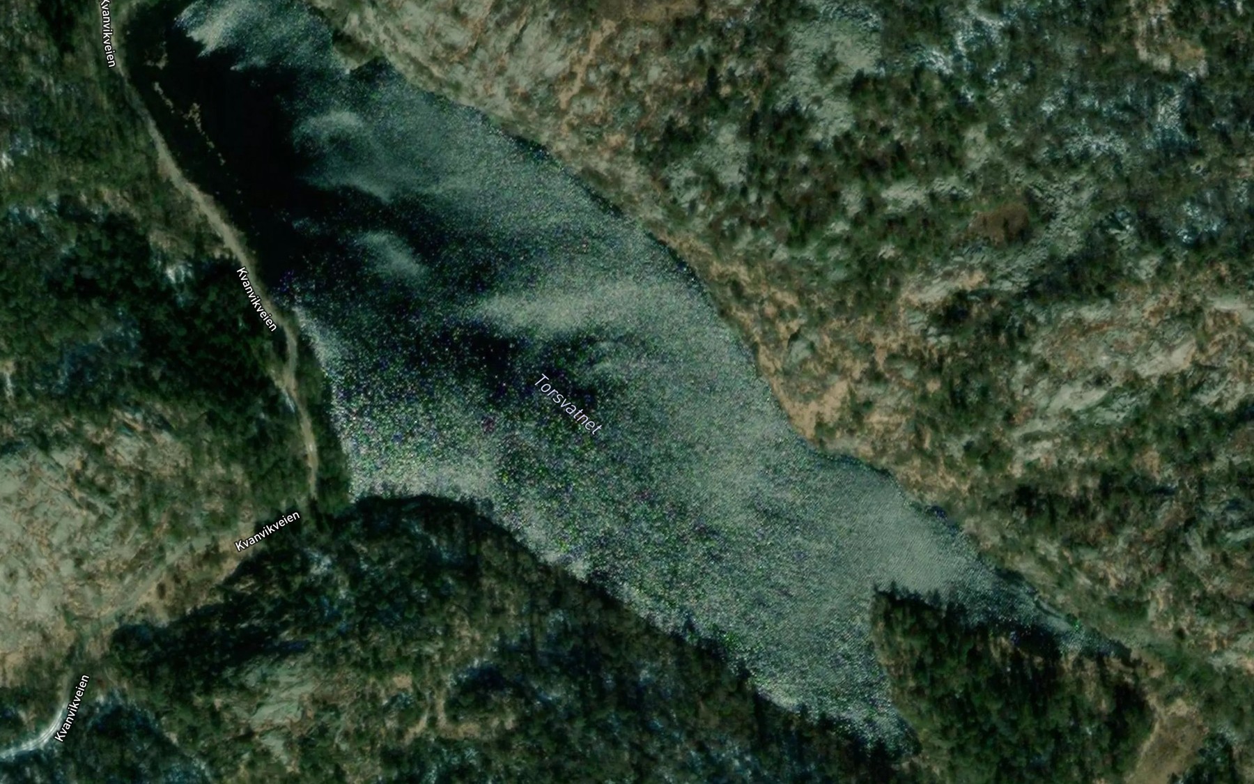 Satellite map of the Torsvatnet